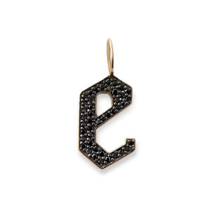 DIAMOND GOTHIC LETTER CHARMS