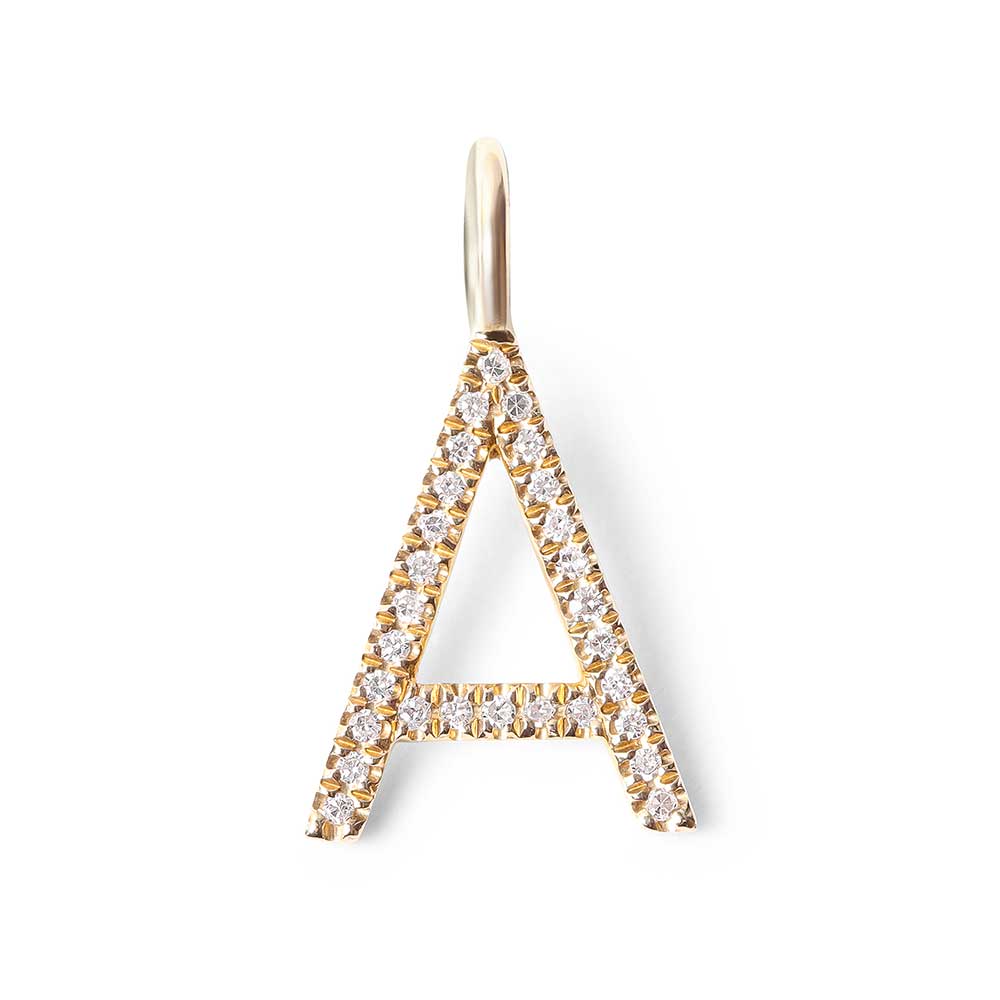 DIAMOND LETTER A CHARM