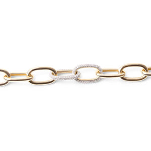 DIAMOND LOVE LINK BRACELET