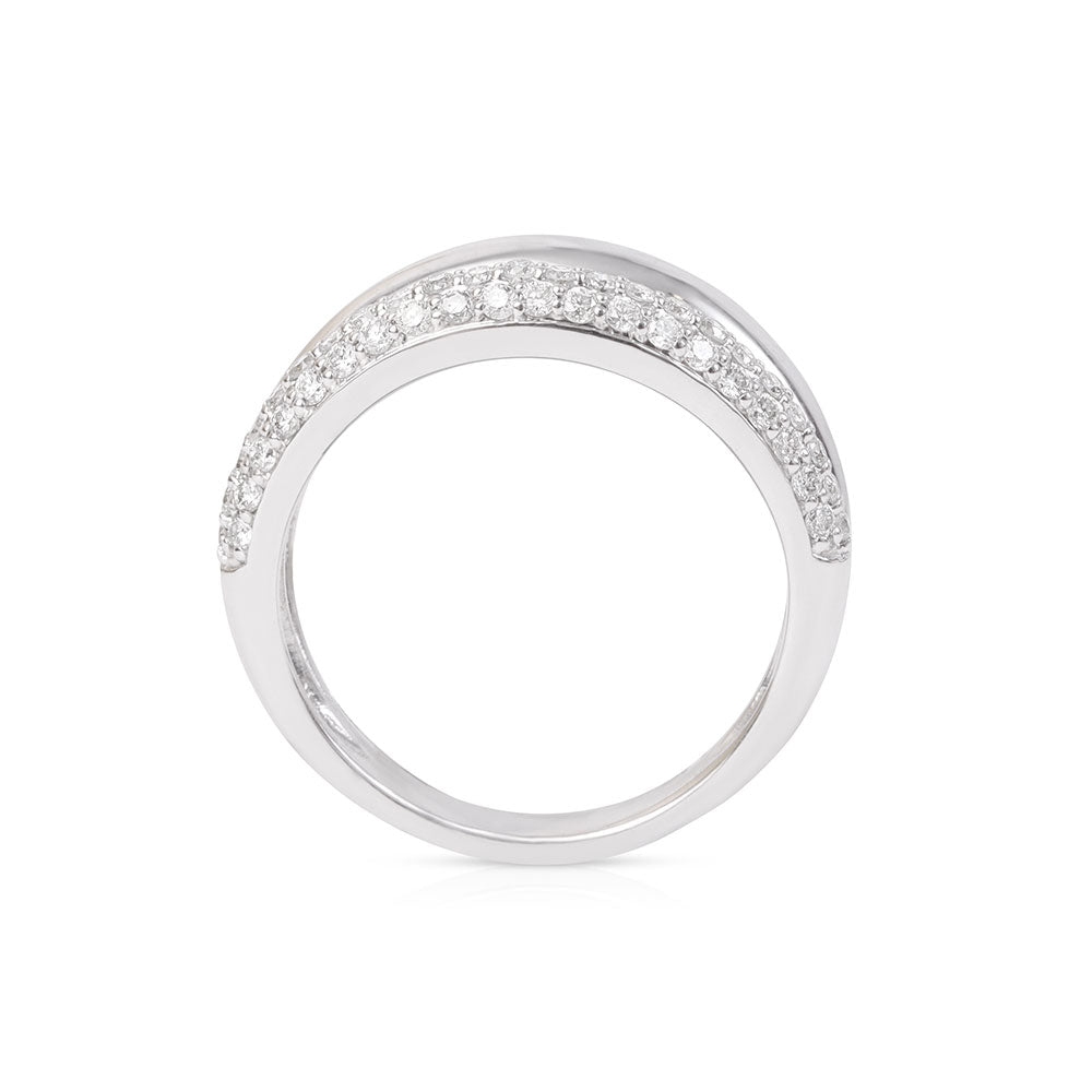 14K GOLD DIAMOND DOUBLE BAND RING