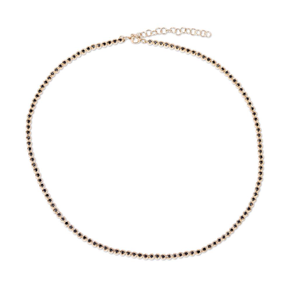BLACK DIAMOND TENNIS CHOKER