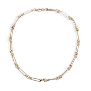 LONG LINK 14K GOLD HOLLOW CHAIN