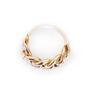 JUMBO 14 GOLD CURB LINK RING