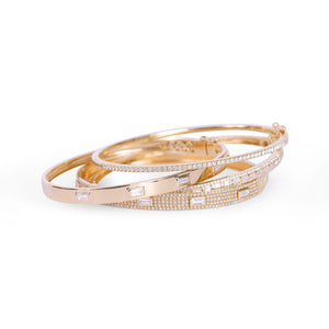 SALLY BAGUETTE AND BRILLIANT DIAMOND BANGLE