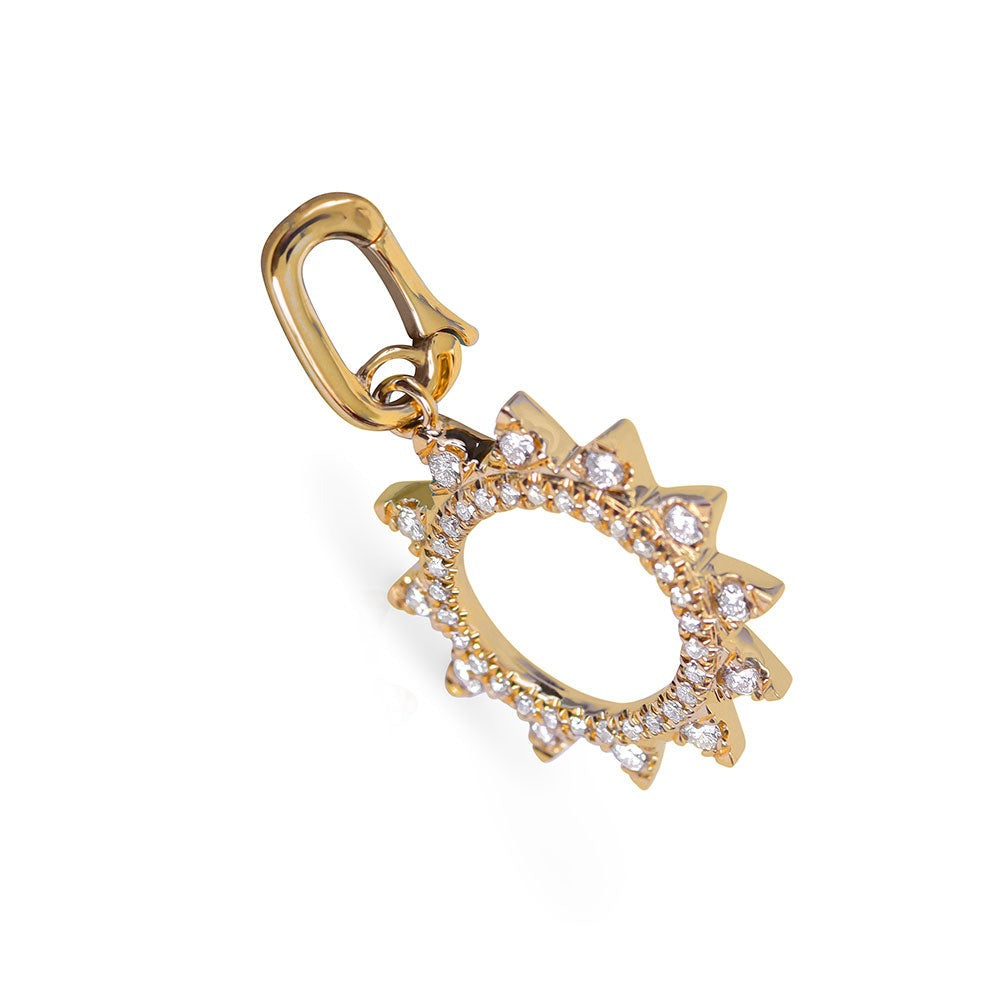 DIAMOND SUN CHARM WITH ENHANCER CLASP