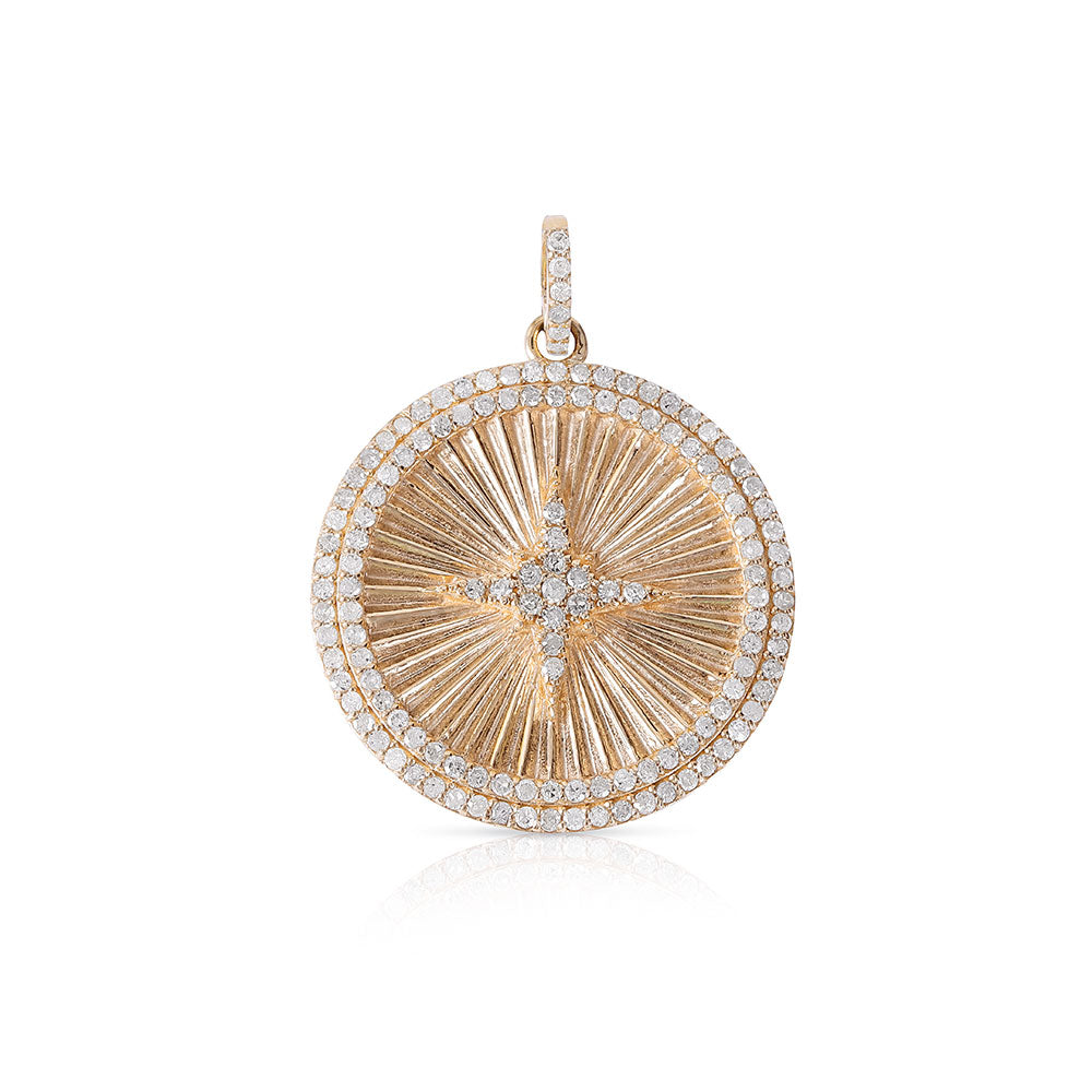 DIAMOND FLUTED STAR MEDALLION