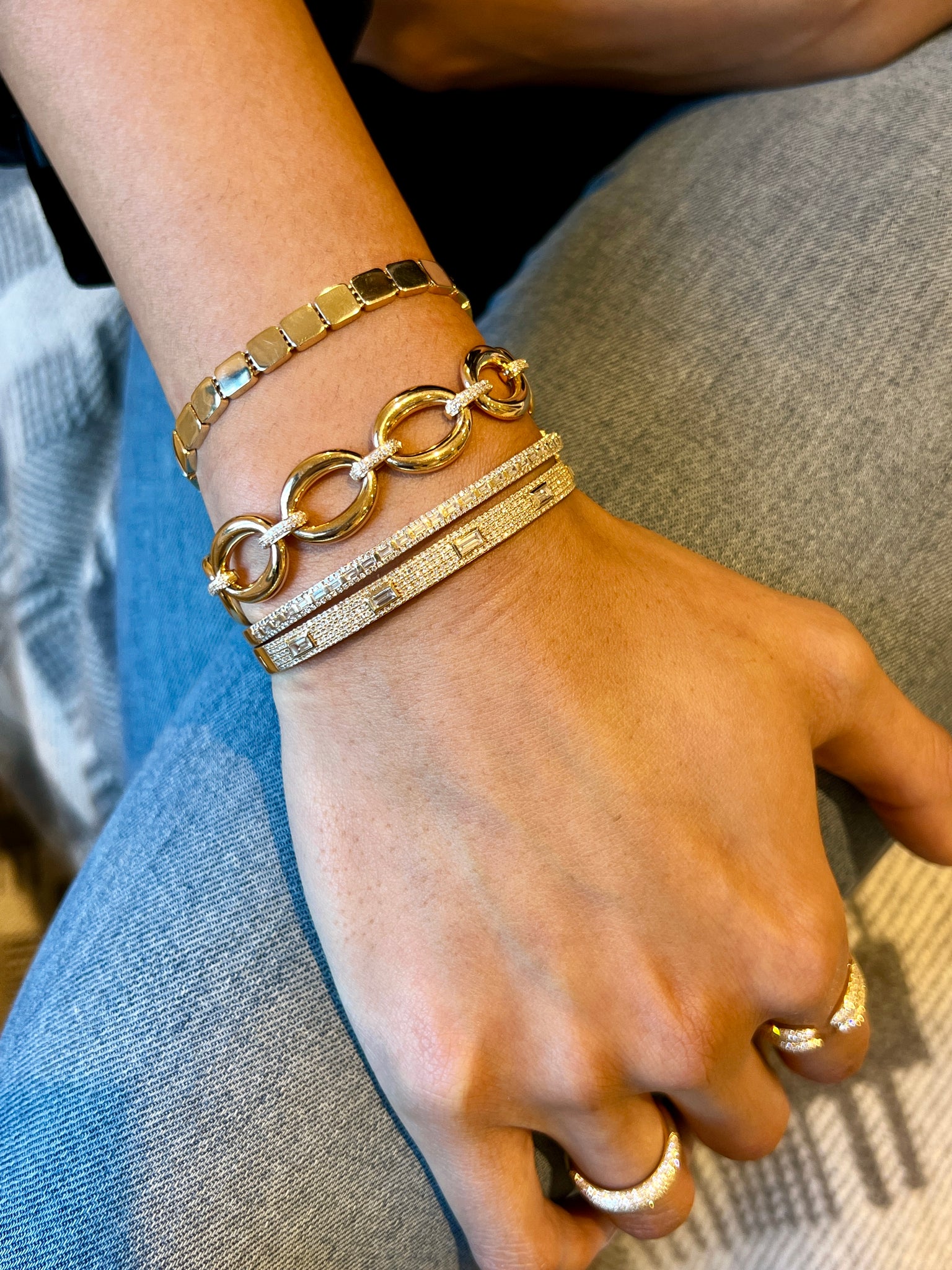 Large oval hotsell link bracelet