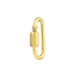 14K GOLD CARABINER LOCK