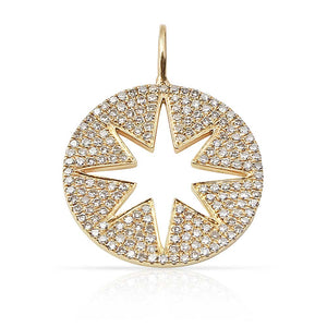 DIAMOND INSIDE OUT STAR CHARM