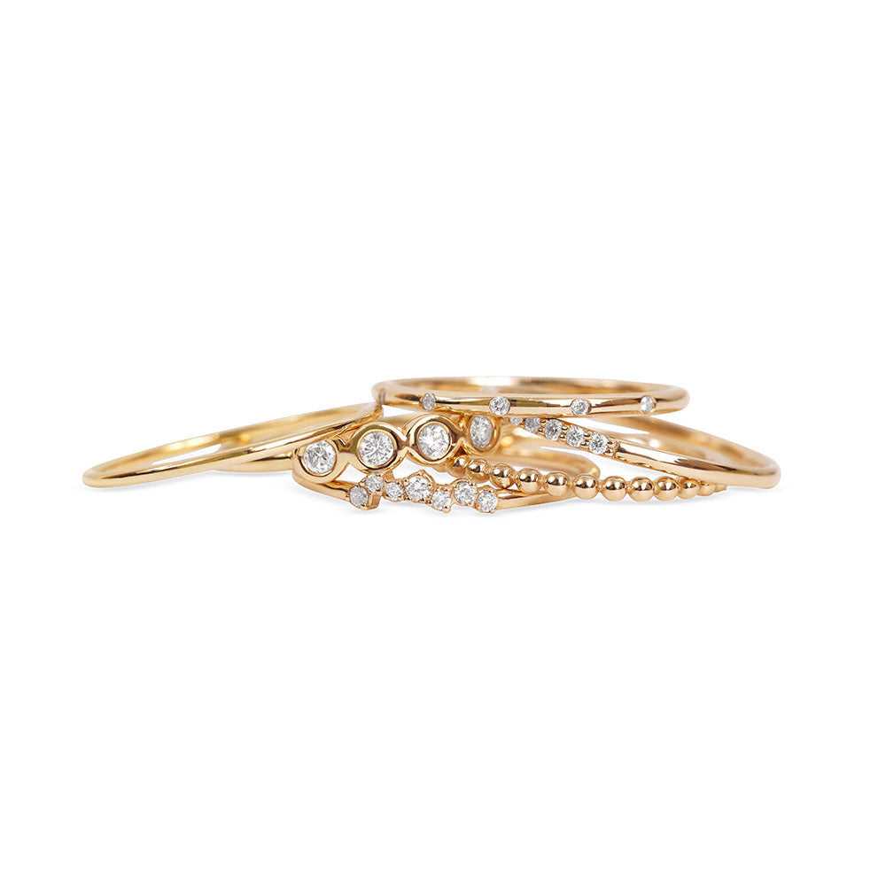 FOUR DIAMOND STACKING RING