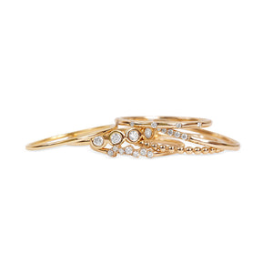 FOUR DIAMOND STACKING RING