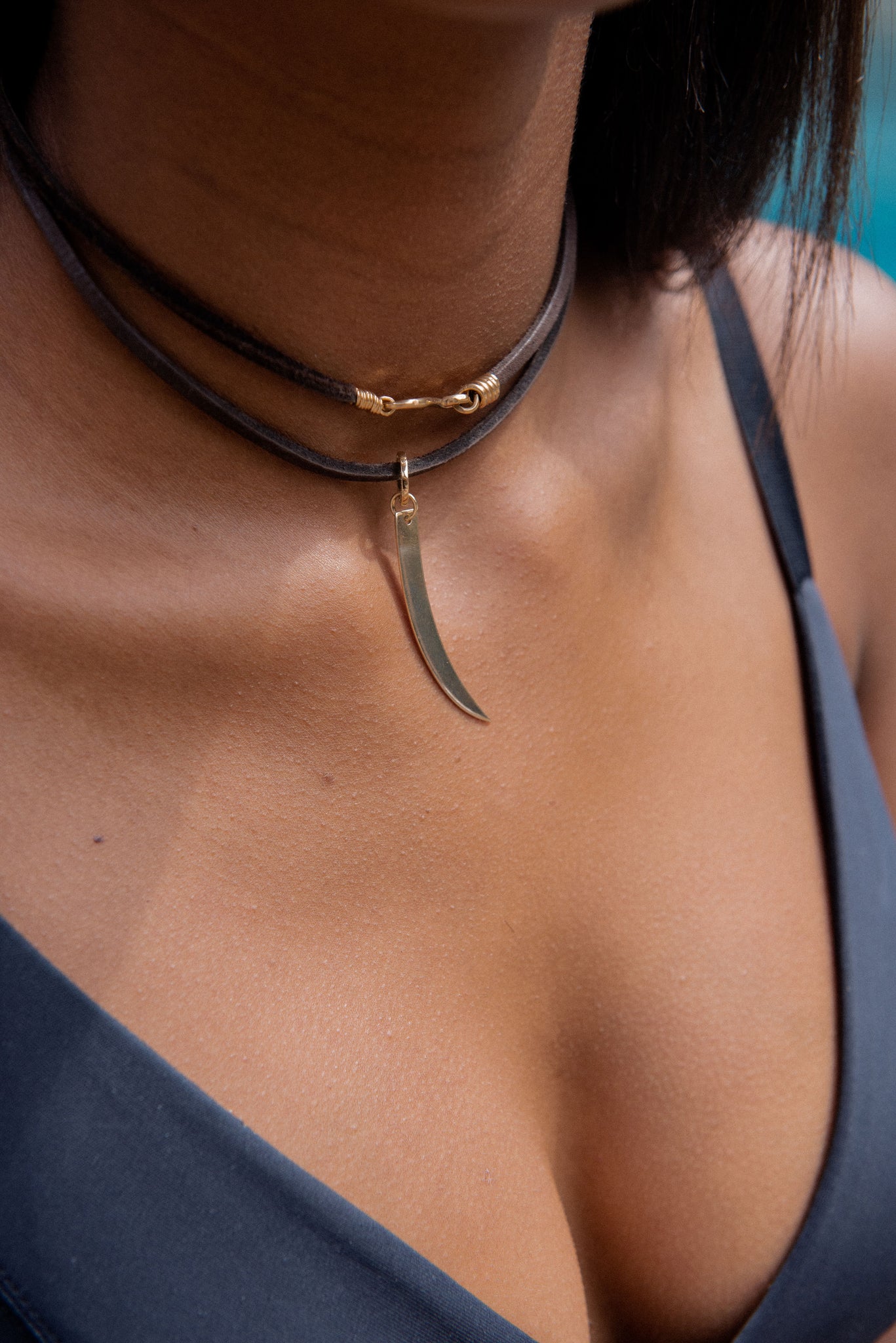 ANASTASIA BOHO SUEDE WRAP NECKLACE