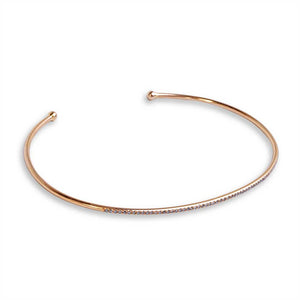 14K GOLD DIAMOND CUFF BANGLE