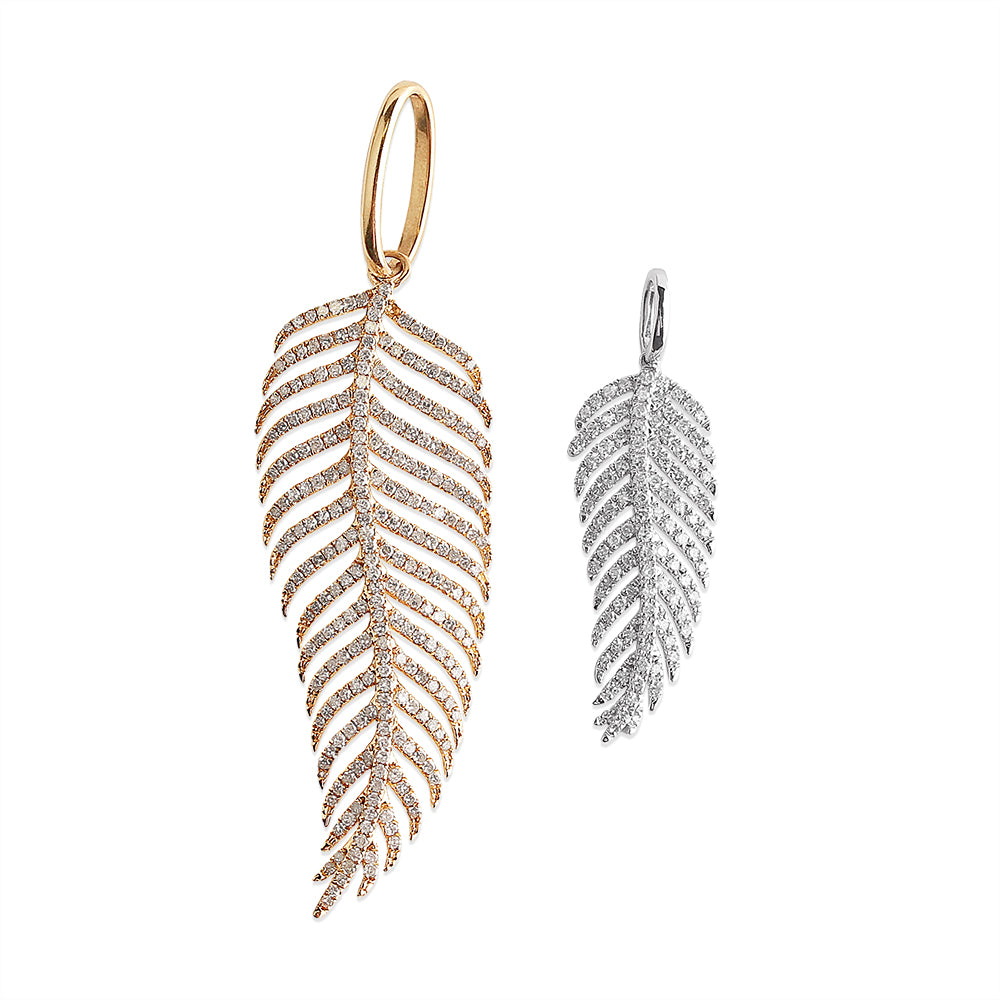 EXTRA LARGE PALM LEAF CHARM