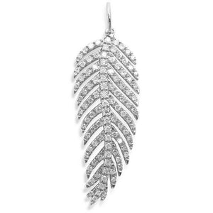 Diamond and Gold Leaf Charm