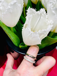 DIAMOND DOUBLE BAND RING