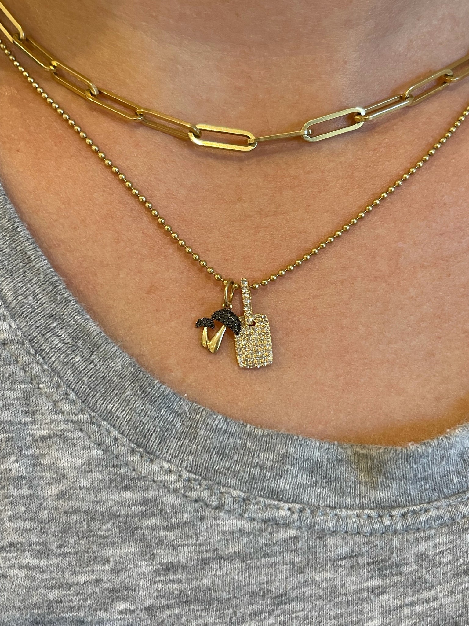MINI DIAMOND MUSHROOM CHARM