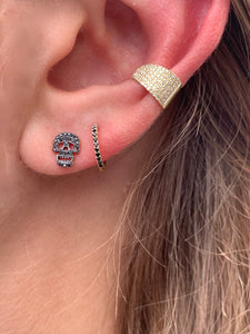 BLACK DIAMOND SKULL STUDS