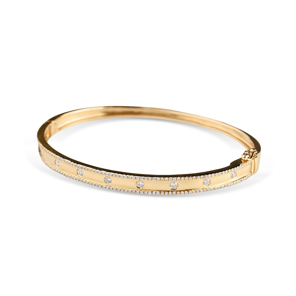INLAY DIAMOND BANGLE