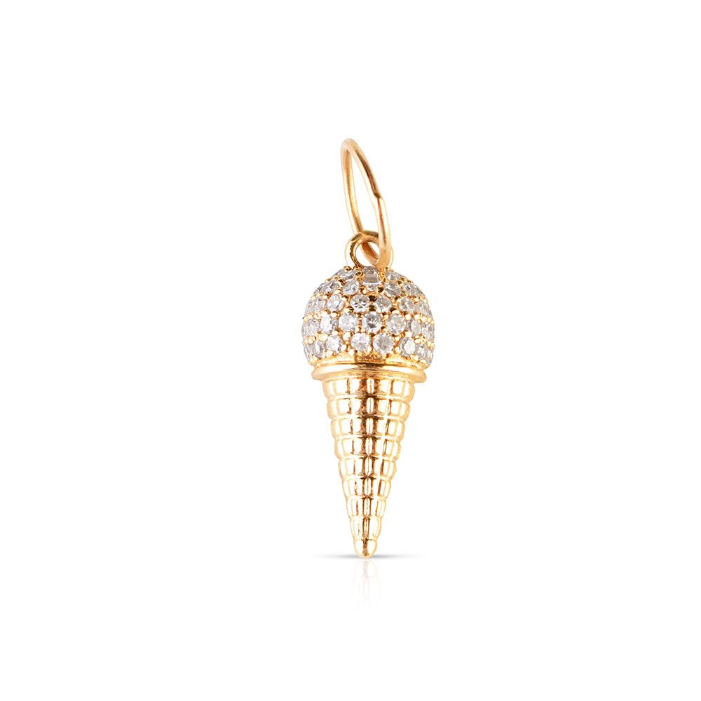 MINI DIAMOND ICE CREAM CONE CHARM