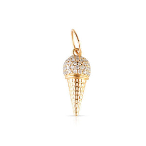 MINI DIAMOND ICE CREAM CONE CHARM