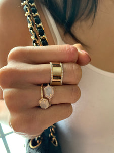 moonstone and diamond ring