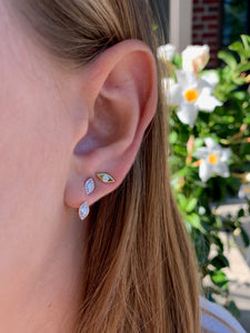 MINI EVIL EYE STUDS WITH DIAMONDS