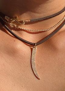 ANASTASIA BOHO SUEDE WRAP NECKLACE