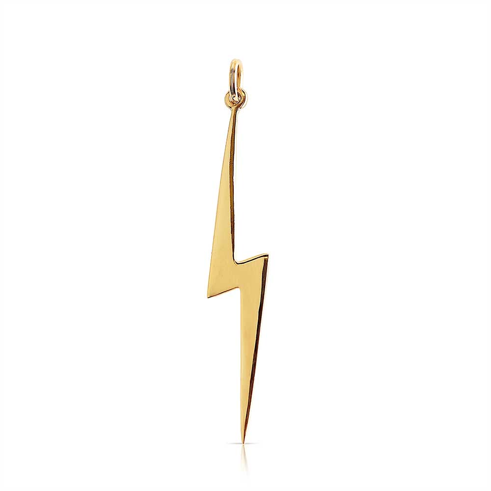 Gold Lightning Bolt Charm