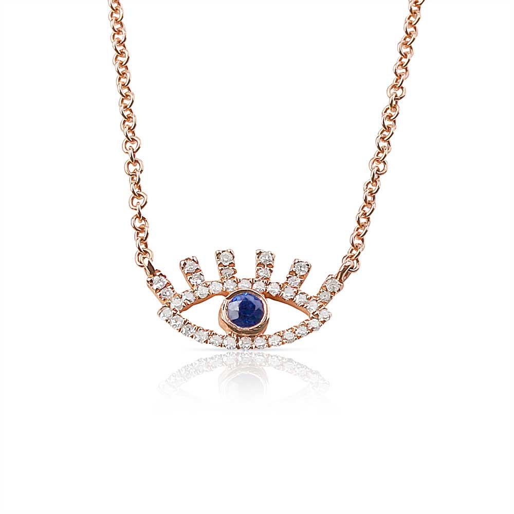 Diamond Evil Eye Necklace