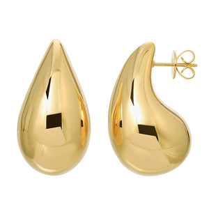LARGE GOLD SCULPTURAL EARRINGS