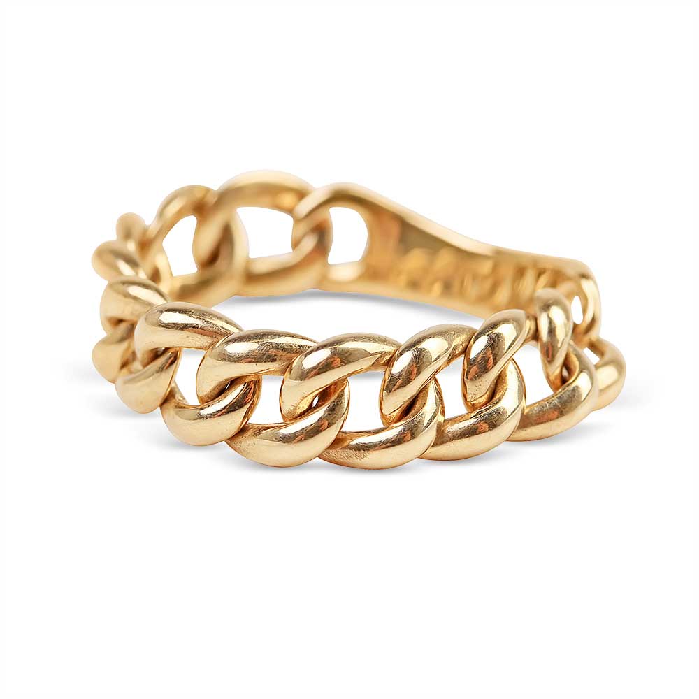 Fine Solid Gold Chain Link Ring