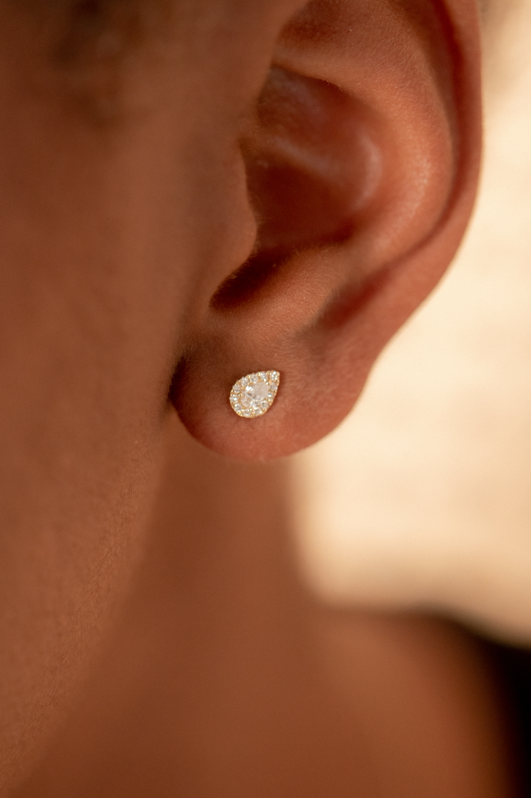 SOPHIE TEAR DROP DIAMOND STUDS