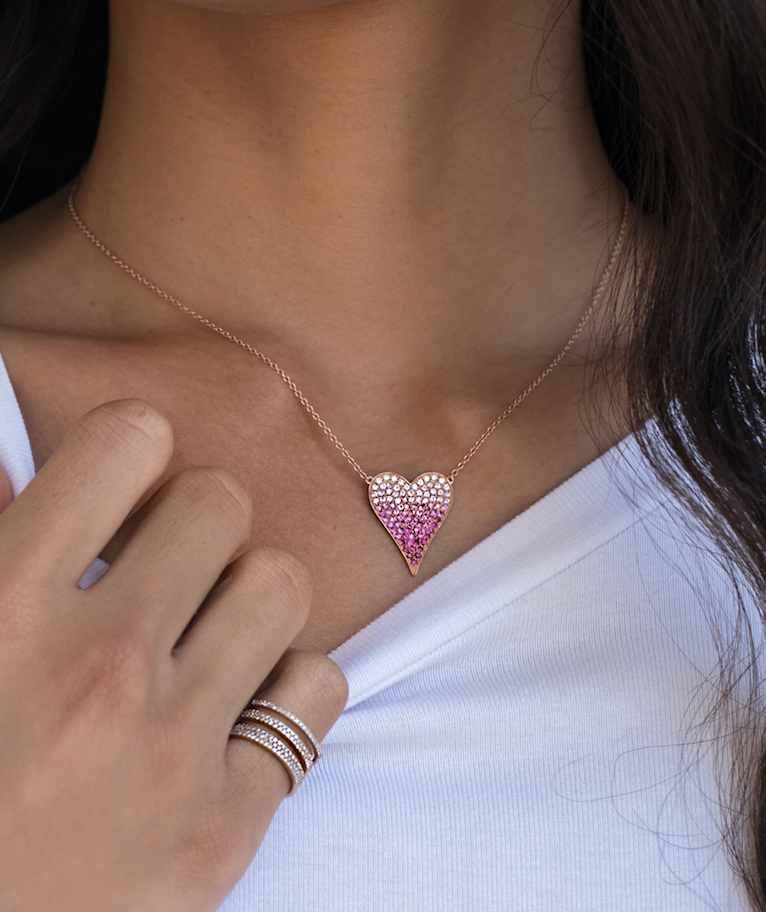 OMBRE HEART NECKLACE