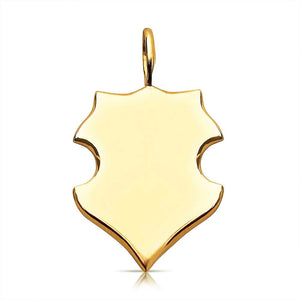 SOLID GOLD SHIELD CHARM