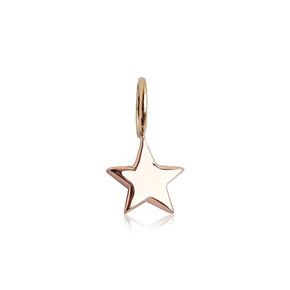 Solid Gold Star Charm