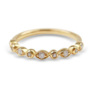 DIAMOND HALF STACKING RING