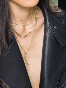 SOLID GOLD TUSK CHARM