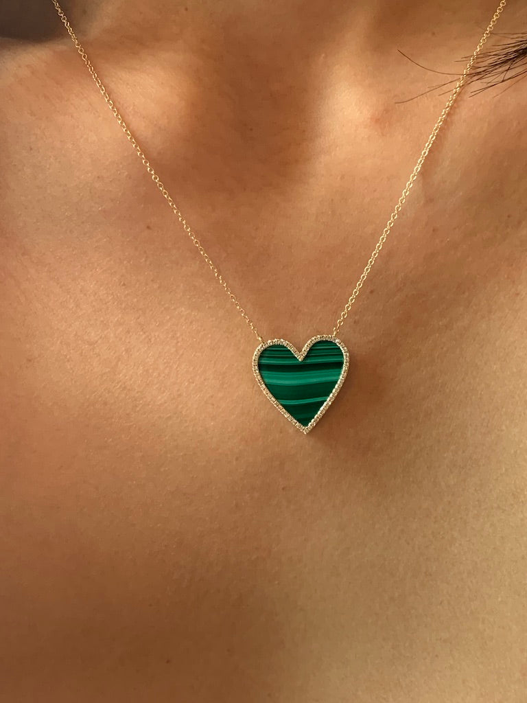 Malachite and Diamond Heart Necklace
Diamond Heart Necklace with Malachite
Heart Shaped Malachite and Diamond Necklace
Malachite Heart Necklace
Diamond Heart Necklace with Malachite Inlay
Malachite necklace
Diamond necklace
Heart necklace
Fine jewelry
Luxury necklace
Gold necklace
Pendant necklace
Heart pendant
Designer jewelry
Statement necklace
Luxury Malachite and Diamond Necklace
14K Gold Malachite and Diamond Heart Necklace
Heart Necklace with Malachite and Diamonds
Fine Jewelry Malachite Heart