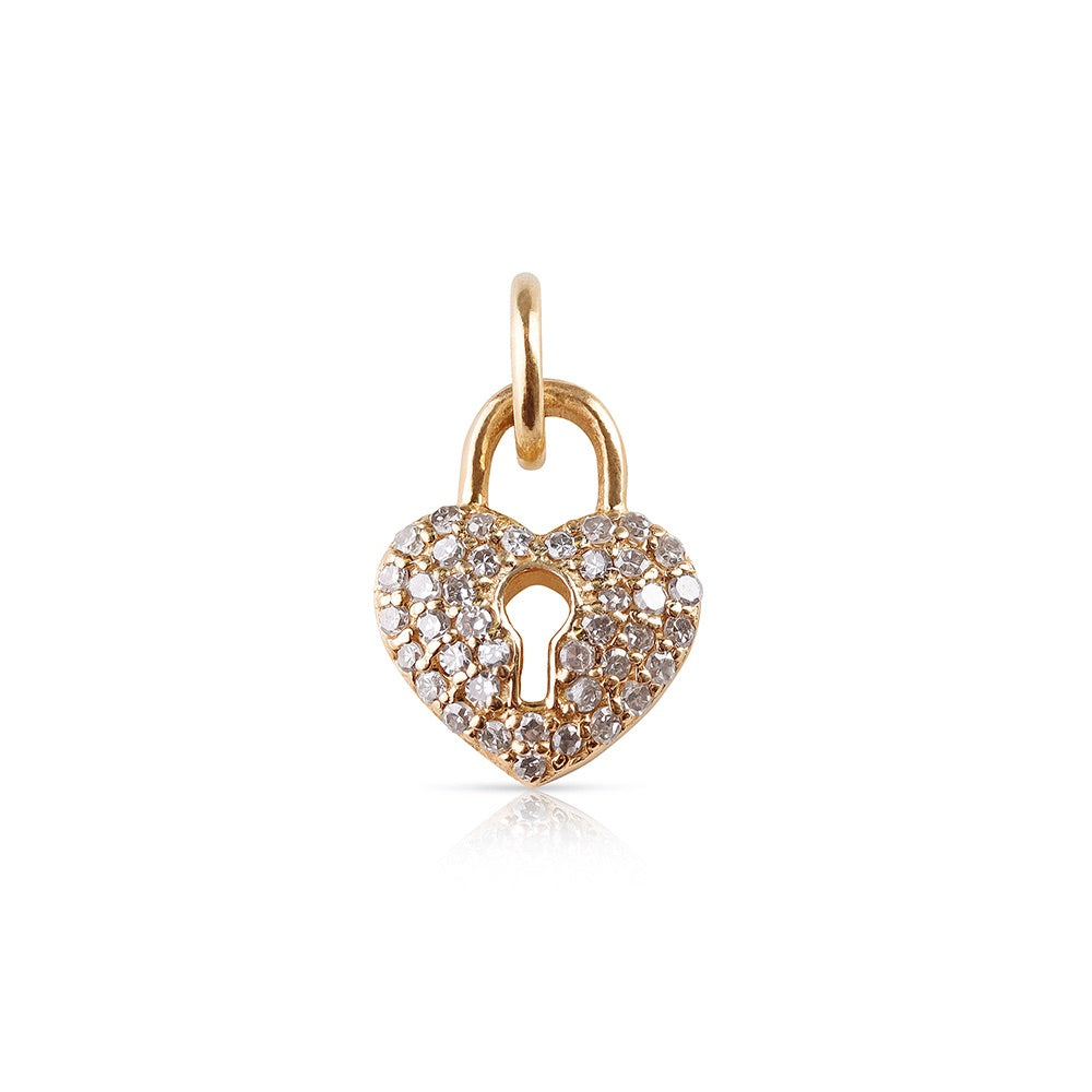 MINI DIAMOND LOVE LOCK CHARM