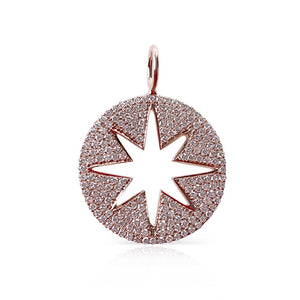 ROSE GOLD AND DIAMOND STAR CHARM
