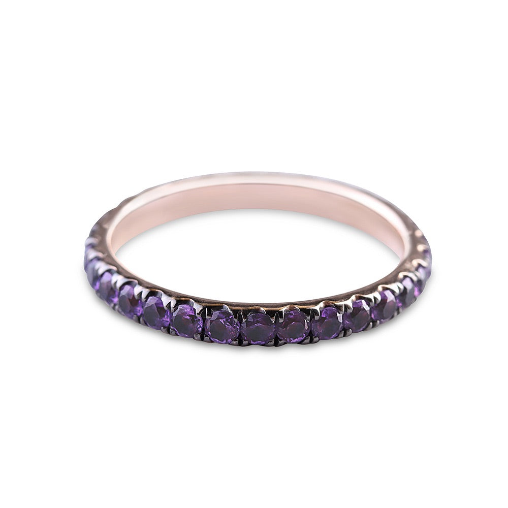 AMETHYST ETERNITY BAND