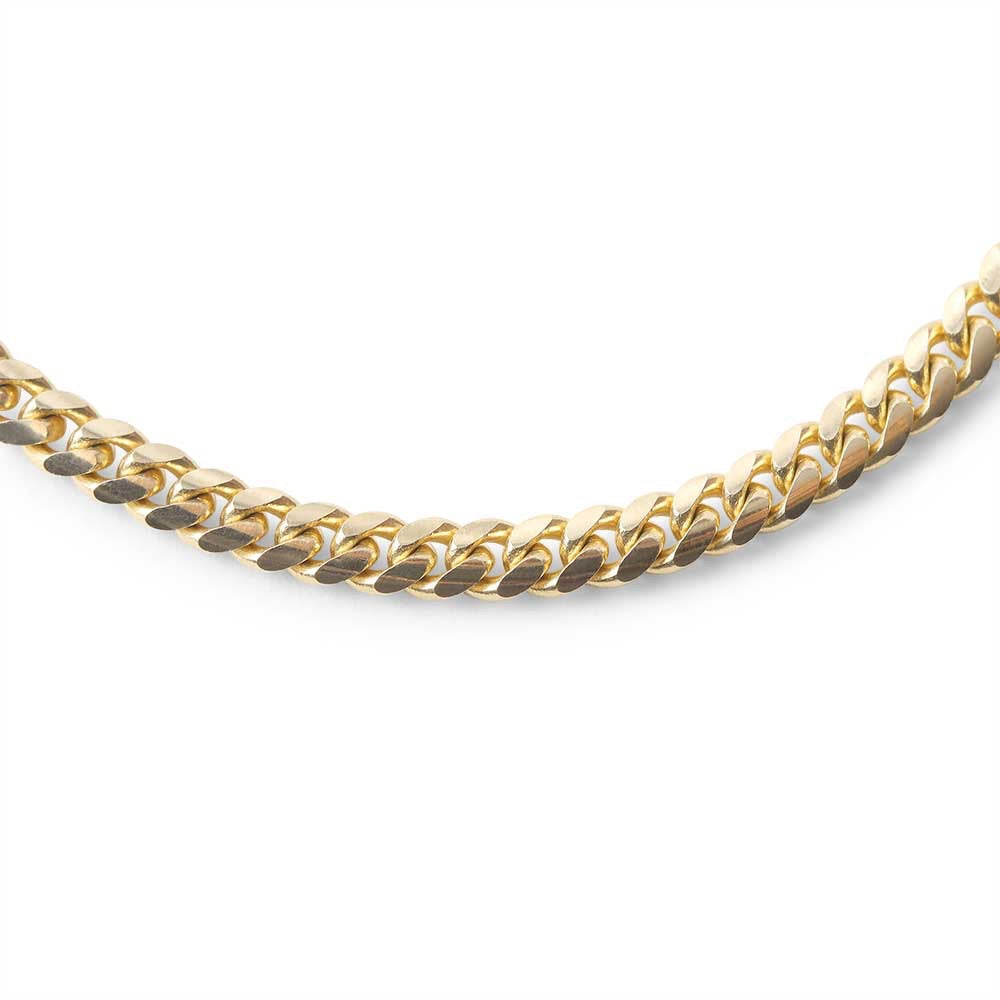 14K SOLID GOLD CURB LINK CHAIN (2.00MM)