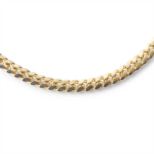 14K SOLID GOLD CURB LINK CHAIN (3.50MM)
