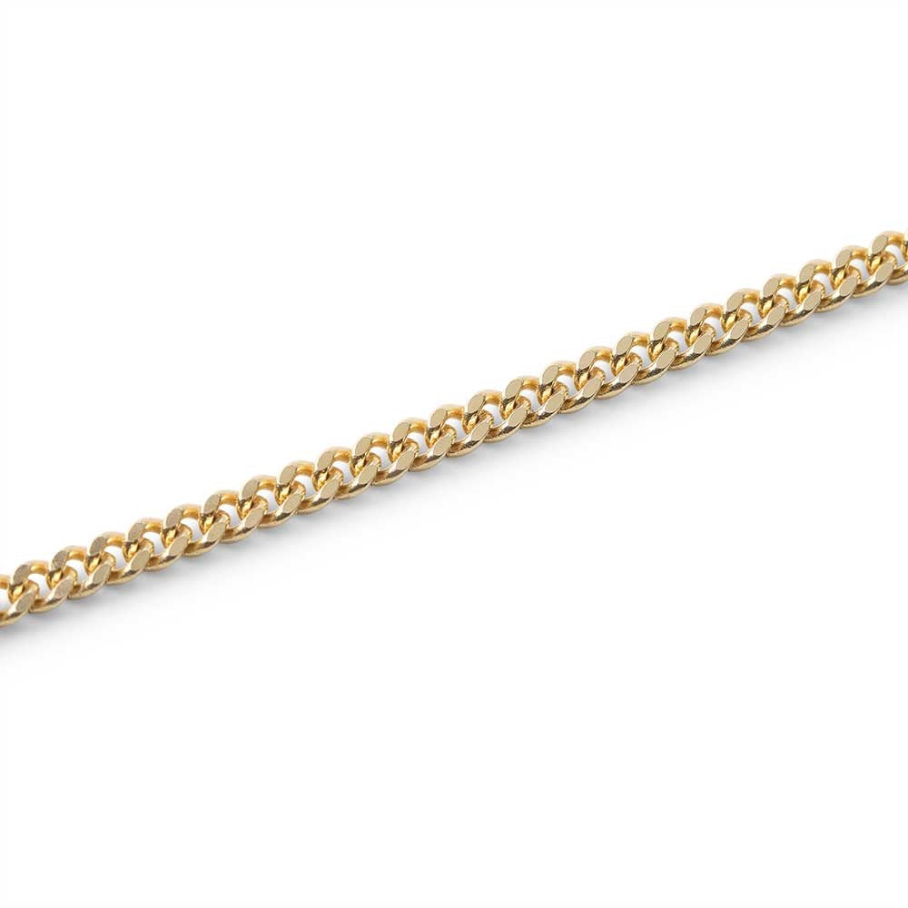 14K SOLID GOLD CURB LINK CHAIN (2.50MM)