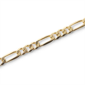 14K SOLID GOLD FIGARO LINK CHAIN (3.9MM)