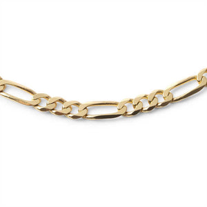 14K SOLID GOLD FIGARO LINK CHAIN (3.9MM)