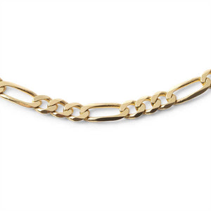 14K SOLID GOLD FIGARO LINK CHAIN (3.9MM)/ 17"