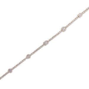 REIGN BAGUETTE DIAMOND TENNIS BRACELET