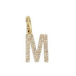 DIAMOND LETTER CHARM WITH ENHANCER